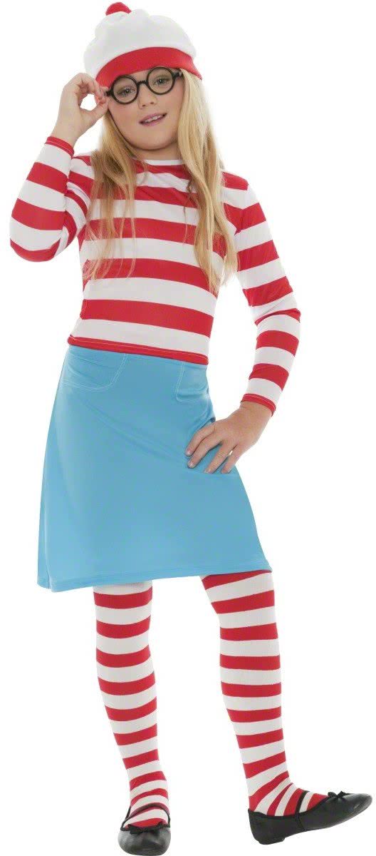 Waar is Wally kostuum voor meisjes | Wenda verkleedkleding maat 146/158